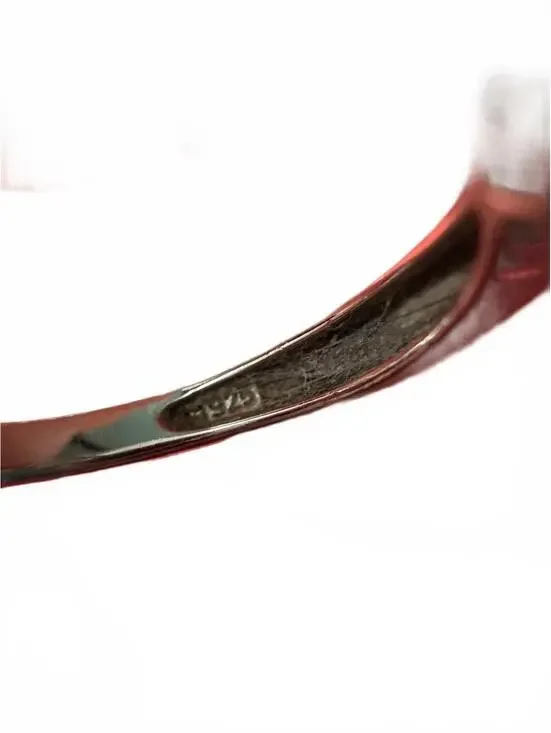 Emerald Cut Clear Stone Silver Tone Ring Size 8 - Picture 5 of 7